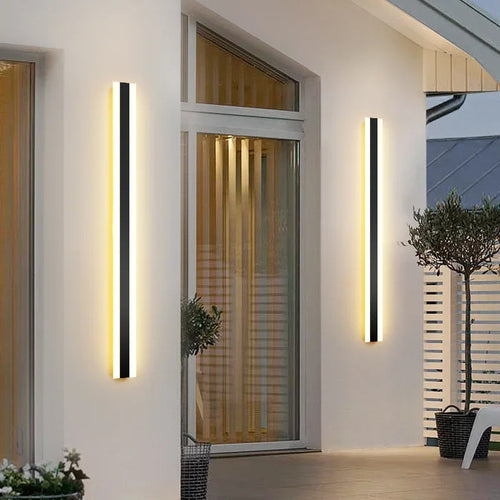 applique murale led étanche longue bande décorative extérieure avec interrupteur tactile - vue 3 sur 6