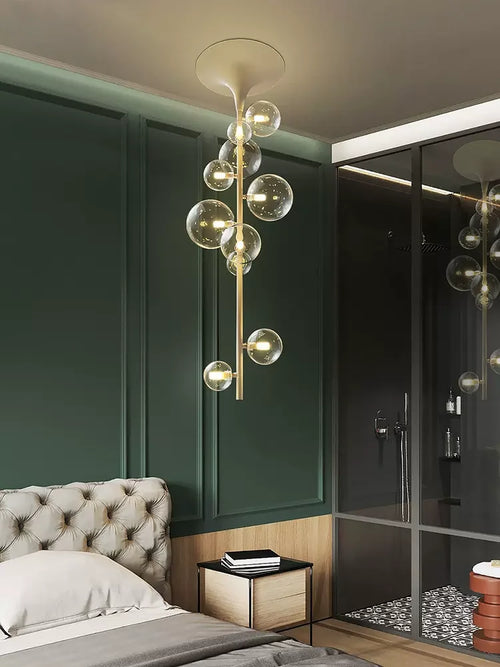 lustre moderne à led design créatif pour intérieur élégant - vue 3 sur 12