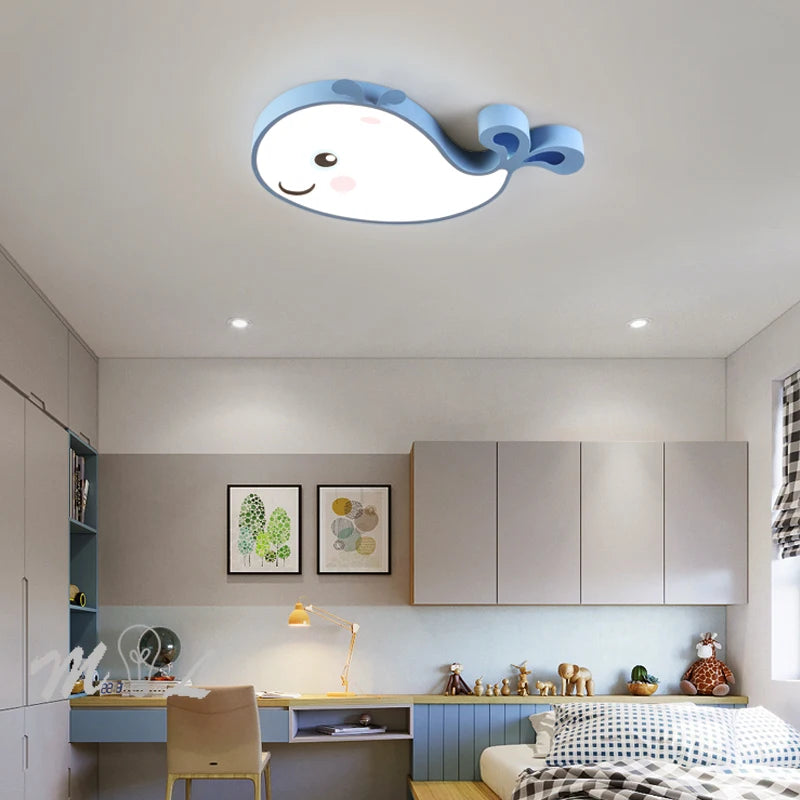 plafonnier led baleine éclairage créatif moderne pour enfant - vue 4 sur 15