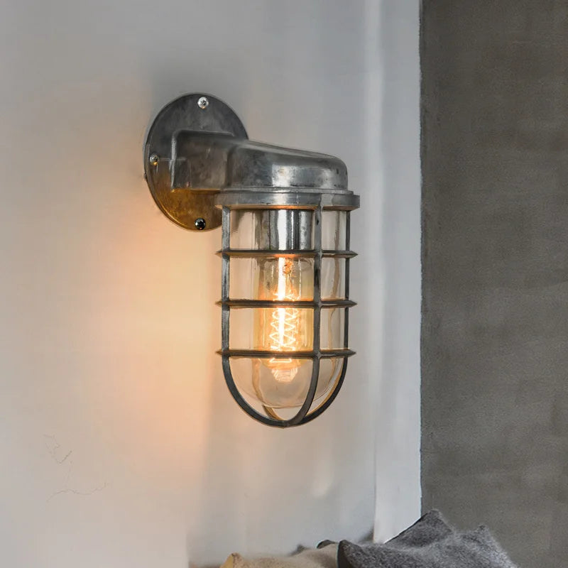 applique murale rétro industrielle pour extérieur et intérieur - vue 5 sur 14