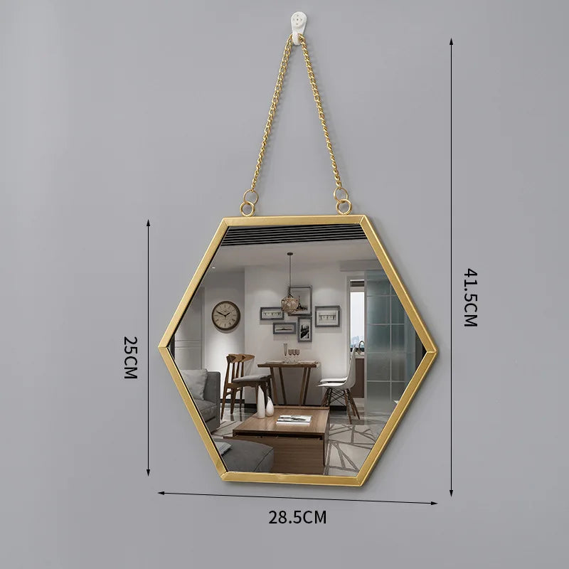 miroir mural rond créatif pour décoration intérieure et maquillage - vue 10 sur 13