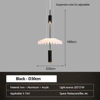 lustre minimaliste led art créatif pour intérieur moderne