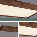Lustre bois led suspendu au design moderne