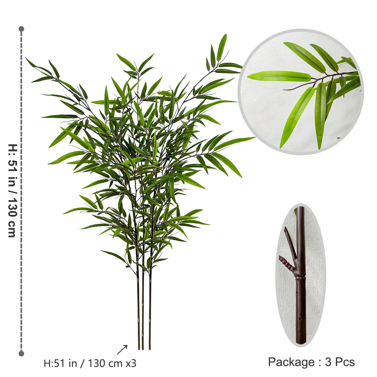 feuilles de bambou artificielles pour décoration d'événements et fêtes - vue 12 sur 23
