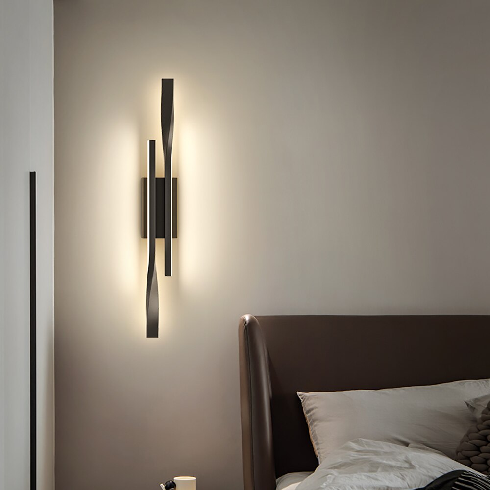 lampe chevet moderne nordique salon tv applique - vue 6 sur 9