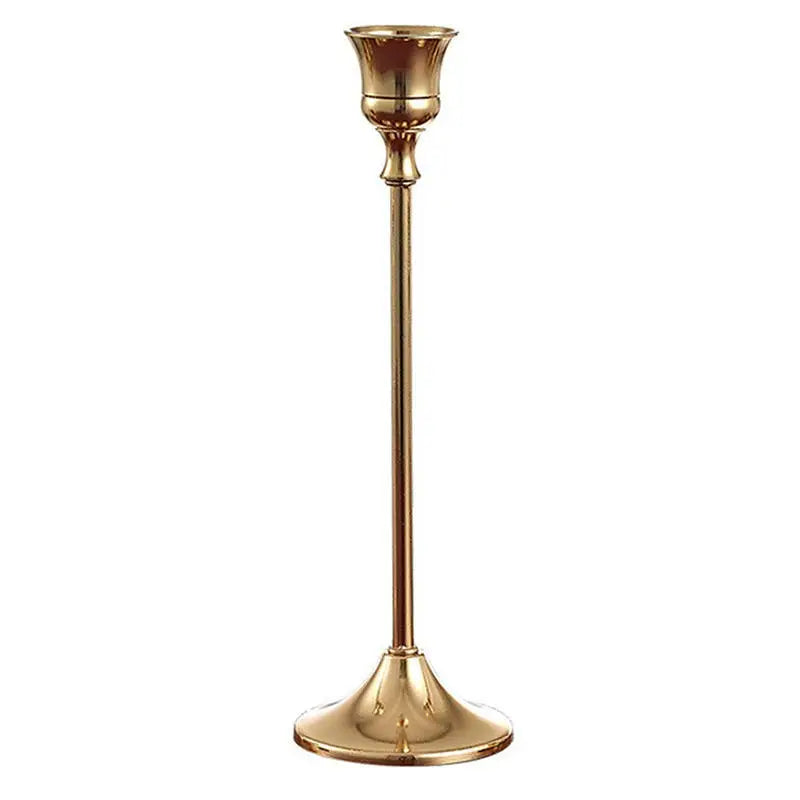 kit de bougeoirs en laiton doré pour décorations festives - vue 24 sur 26