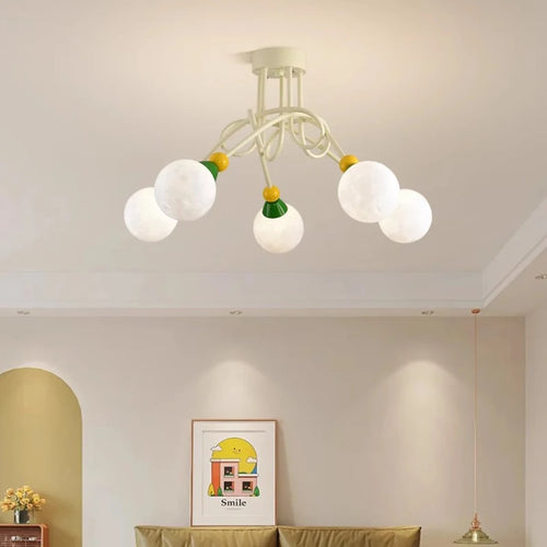 lustre nordique coloré pour chambre d'enfant moderne et simple - vue 3 sur 10