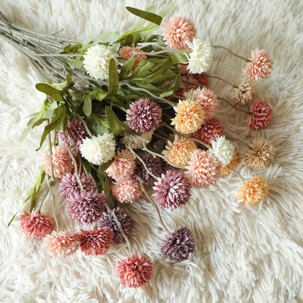 fleurs artificielles pissenlit décoration mariage bouquet cadeau saint-valentin - vue 5 sur 15