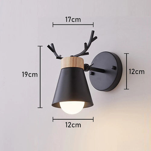 applique murale nordique en bois avec tête directionnelle - vue 10 sur 23