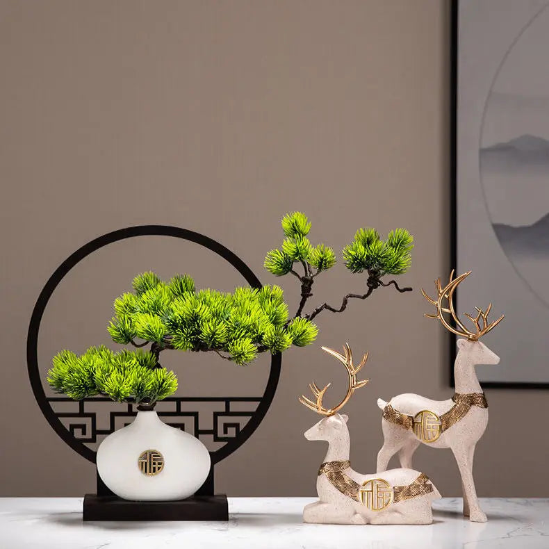 ornement de table bonsaï pin pour décoration moderne - vue 5 sur 8