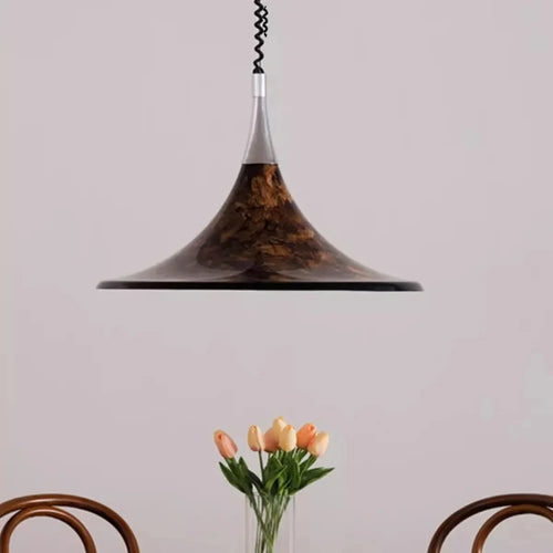 lustre en lave style médiéval pour décoration intérieure moderne - vue 3 sur 8