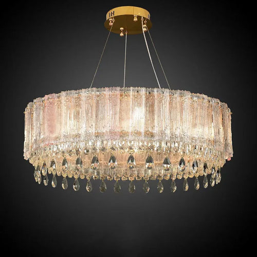 lustre en cristal de luxe avec lumières led nordiques - vue 3 sur 5