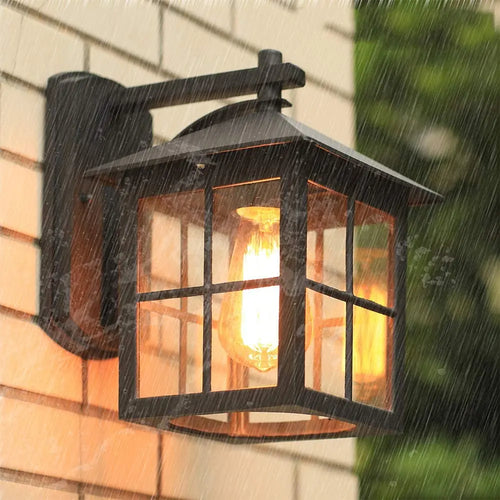 Mengjay appliques murales extérieures lampes luminaire moderne étanche Patio lumière LED pour porche à la maison - vue 3 sur 8