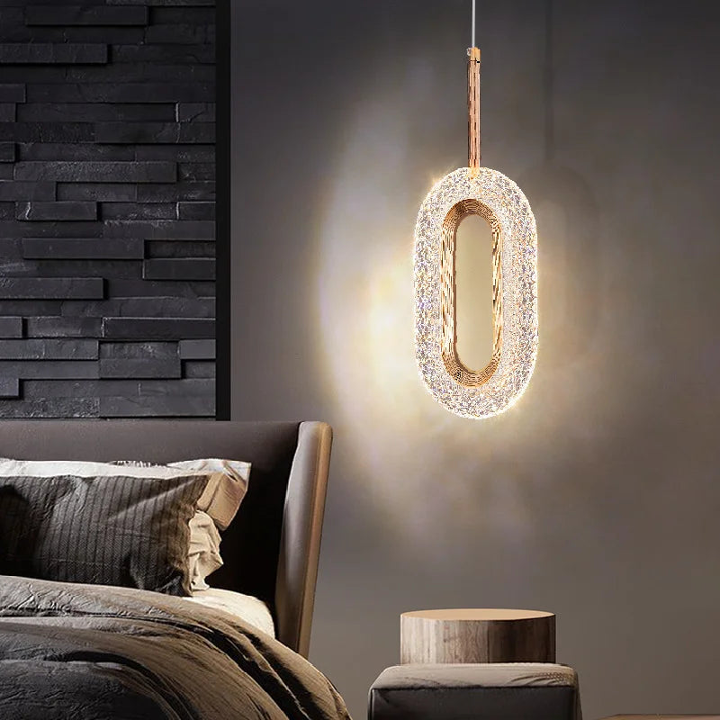 suspension led design pour intérieur de salon - vue 4 sur 21