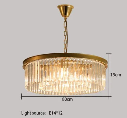 lustre en cristal suspendu pour éclairage intérieur design élégant - vue 10 sur 22