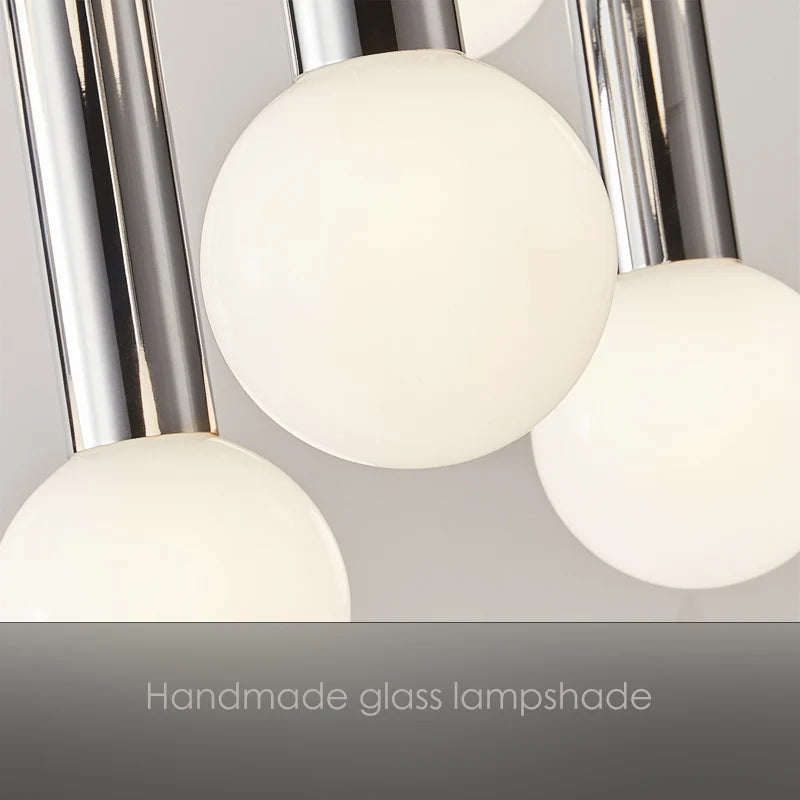lustre de style bauhaus rétro pour intérieur élégant - vue 4 sur 7