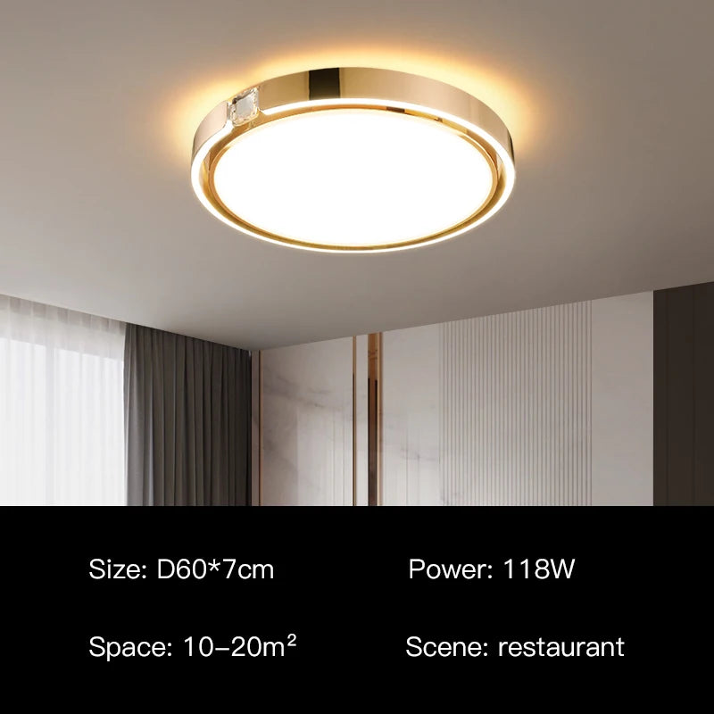 plafonnier moderne à anneau design luxe pour intérieur - vue 8 sur 12