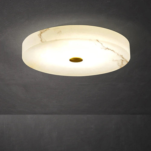 plafonnier circulaire en marbre luminaire nordique de luxe - vue 2 sur 8