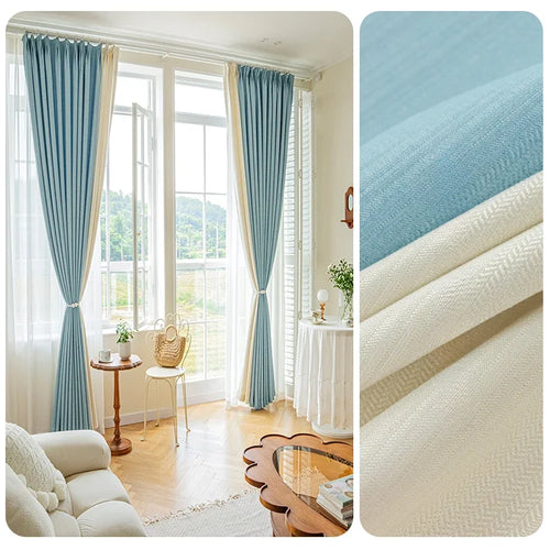 Rideau occultant moderne style ins pour salon chambre - vue 11 sur 13
