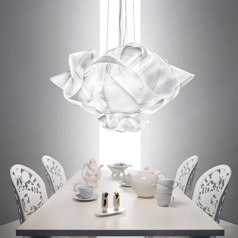 suspension Slamp italien Fabula blanche fleur - vue 4 sur 8