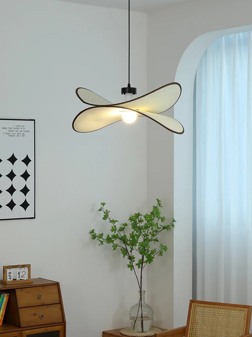 lustre wabi sabi en tissu pour décoration intérieure design moderne - vue 4 sur 9