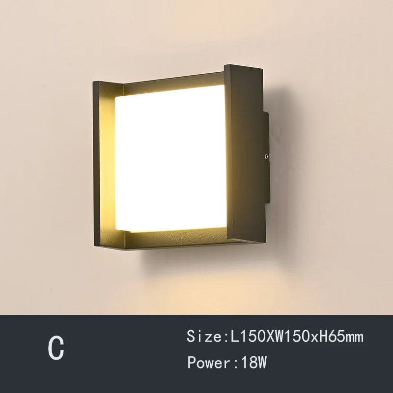 applique murale de jardin étanche à led durable pour extérieur - vue 6 sur 12