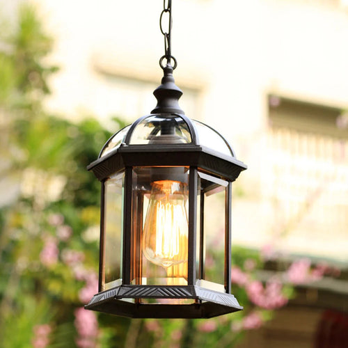 lustre étanche pour balcon et éclairage extérieur décoratif - vue 5 sur 10