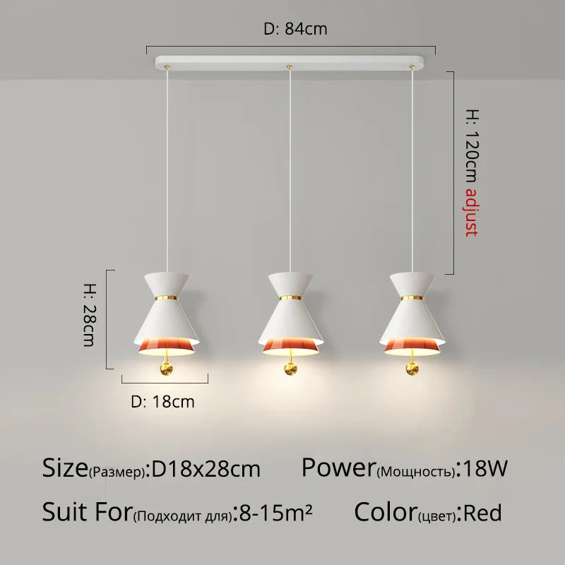 lustre créatif réglable tactile intelligent pour restaurant - vue 10 sur 17