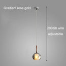 lustre moderne abat-jour en verre pour décoration intérieure