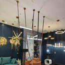 ceinture en cuir moderne avec suspension led pour décoration luminaire