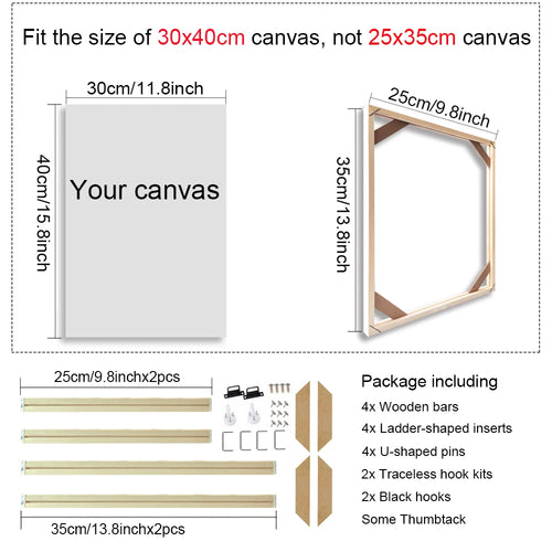 cadre mural en bois pour toiles et peintures décoratives - vue 27 sur 30