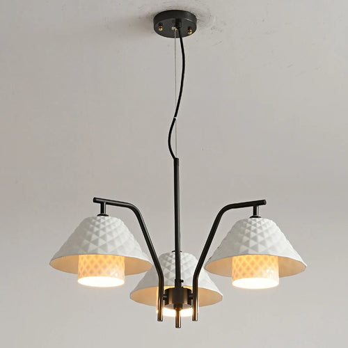 lustre en céramique doré style contemporain pour décoration intérieure - vue 3 sur 11