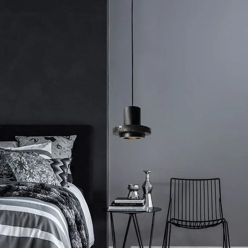 lustre haut de gamme en pierre design créatif industriel - vue 2 sur 18