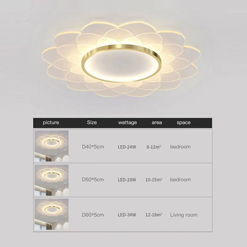 lustre moderne design floral pour décoration intérieure lumineuse - vue 4 sur 12