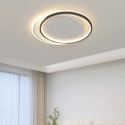 Nordique plafond moderne à LEDs décorations d'éclairage lustres à la maison salon salle à manger cuisine Restaurant créatif rond décor lampes - vue 3 sur 12