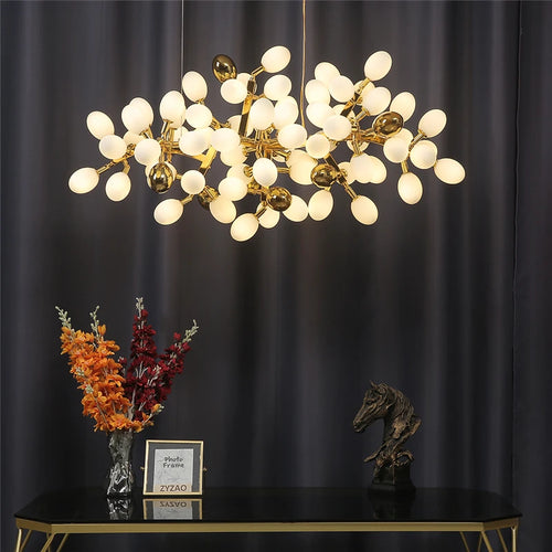 lustre moderne en or en forme de raisin pour intérieur élégant - vue 6 sur 11