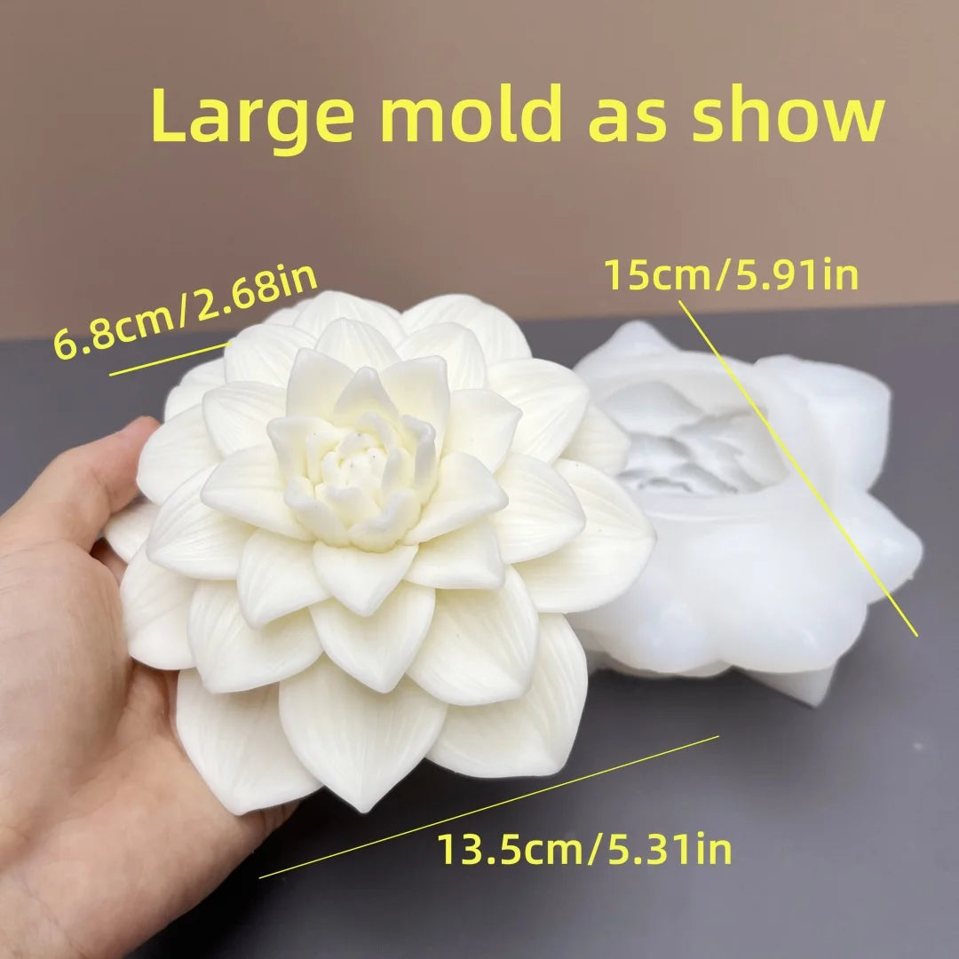 moule en silicone 3d bouquet de roses pour bougie - vue 16 sur 18