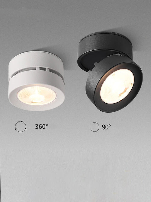spot led pliable encastrable en aluminium pour maison ou bureau - vue 3 sur 12