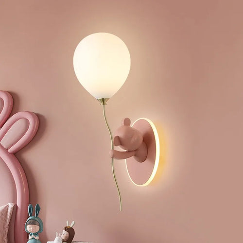 applique murale ours en ballon pour chambre d'enfant - vue 2 sur 17