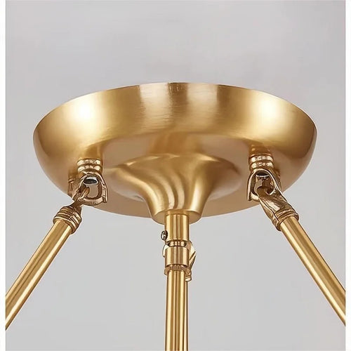 plafonnier led en cuivre design européen pour intérieur élégant - vue 5 sur 25