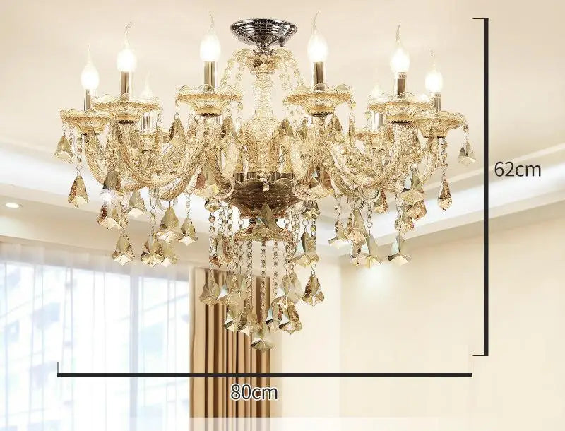 lustre en cristal moderne pour décoration intérieure élégante - vue 8 sur 15