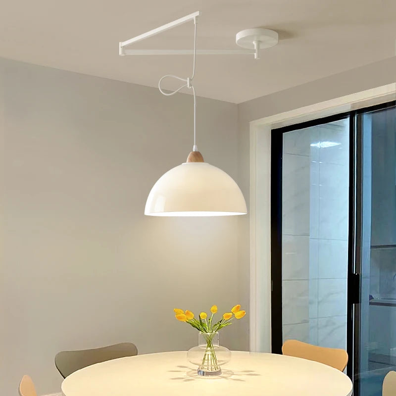 suspension moderne à bras oscillant led mobile - vue 3 sur 30