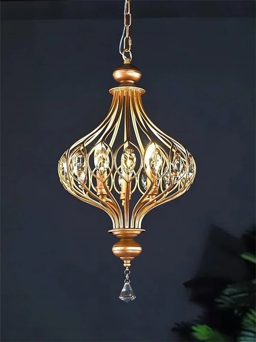 suspension en cristal rétro style vintage pour intérieur - vue 3 sur 9