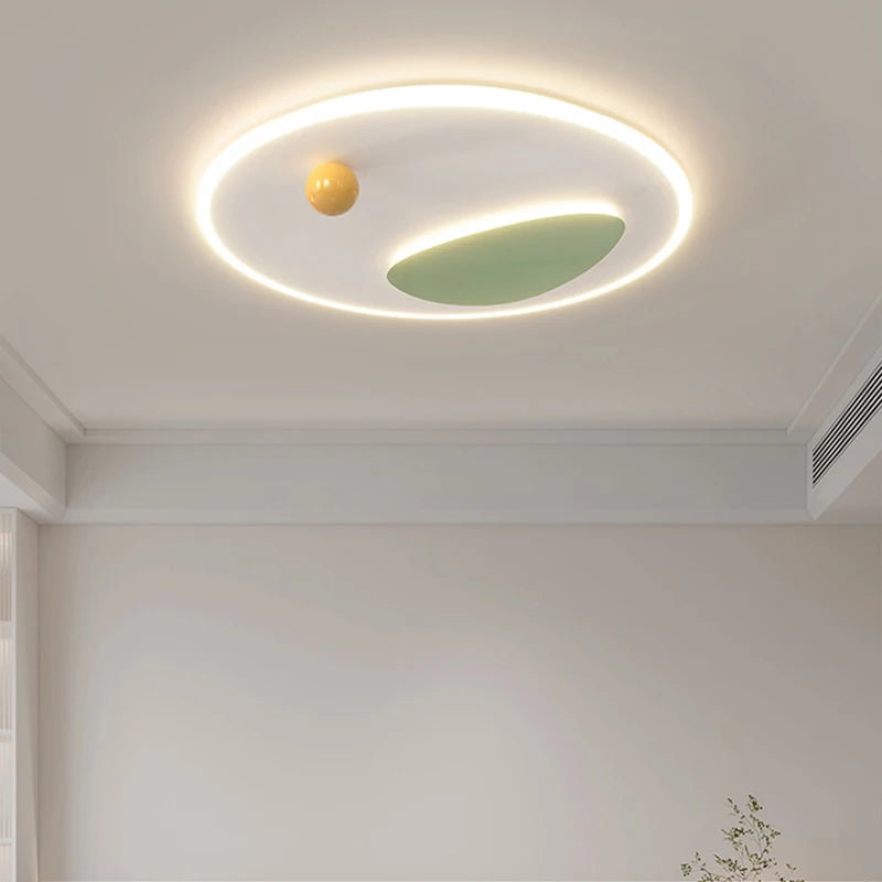 plafonnier led moderne rond carré pour intérieur - vue 5 sur 9