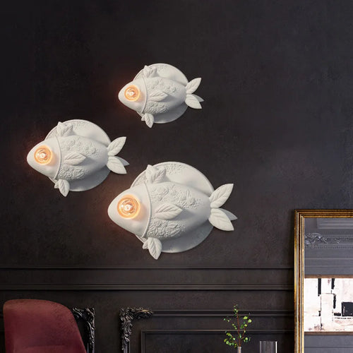 applique murale en forme de poisson pour éclairage intérieur - vue 2 sur 7