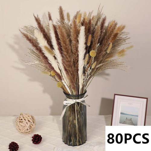 bouquet dherbe de pampa naturelle pour décoration et cadeaux - vue 15 sur 18