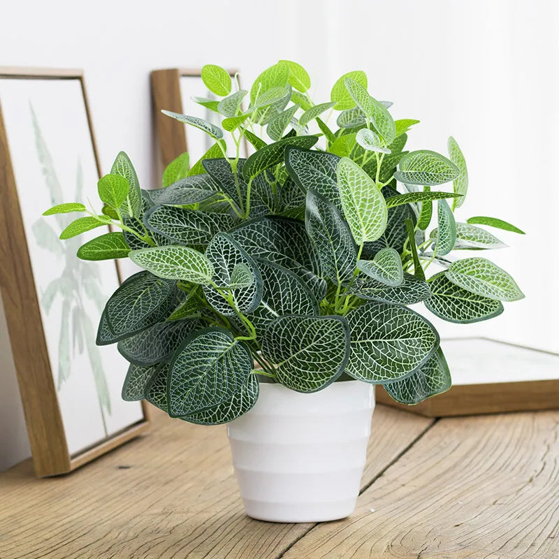 plantes artificielles en plastique pour décoration intérieure et bureau - vue 2 sur 9