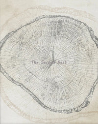 affiches abstraites sur les anneaux des arbres pour décoration