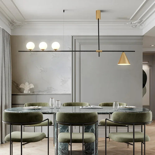 suspension moderne en verre pour décoration intérieure élégante - vue 7 sur 11