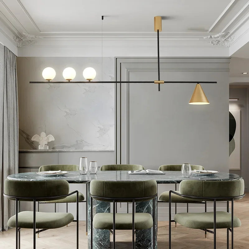 suspension moderne en verre pour décoration intérieure élégante - vue 6 sur 11
